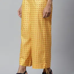 AURELIA Women Yellow & Red Printed Ethnic Palazzos-picture-12