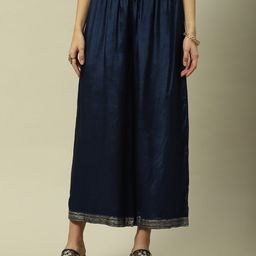 Rangriti Straight Fit Cropped Ethnic Palazzos-image-92