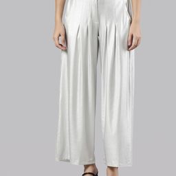 Femmora Women Flared Fit High Rise Pleated Trousers-image-95