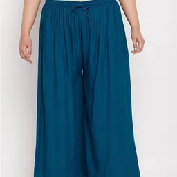 CLORA CREATION PLUS Women Mid-Rise Wide Leg Palazzos-picture-3