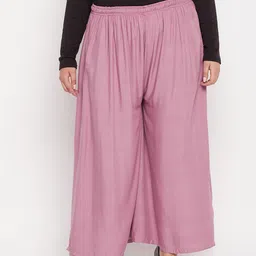 CLORA CREATION PLUS Women Wide Leg Palazzos-image-83