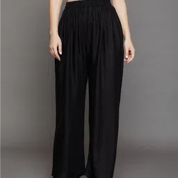 THE PAJAMA FACTORY Mid Rise Wide Leg Palazzo-picture-20