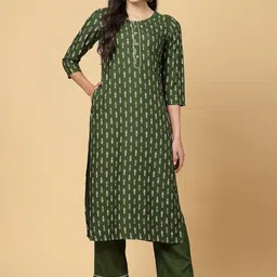 Pistaa Ethnic Motifs Printed Regular Gotta Patti Kurta With Palazzo-48