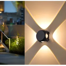 SPARK WORLD Black & Yellow Metal Contemporary Square Shaped Wall Lamp-20