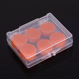 james international Soft Silicone Ear Plugs - 6 Pcs/Box (3 Pair) Reusable Waterproof Earplugs Prevent Water Reduce Noise during Swimming and Bathing (Orange) image 3