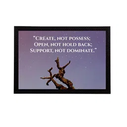 eCraftIndia Purple & Brown "Create Not Possess; Open, Not Hold Back; Support, Not Dominate." Quote Matt Painting image 3