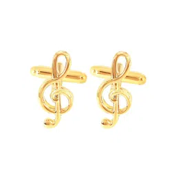 PELUCHE Gold-Toned Symbol of Music Cufflink-picture-37