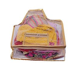 Kuber Industries Transparent Fabric Blouse Cover-54