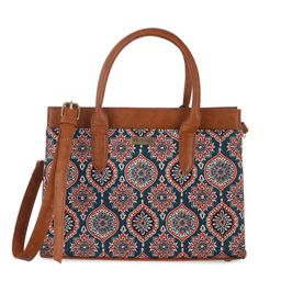 Priyaasi Ethnic Motif Printed Structured Handheld Bag image 3