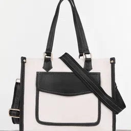 Womanix Colourblocked Structured Handheld Bag-28