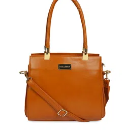 Bellissa Tan PU Structured Shoulder Bag-picture-47