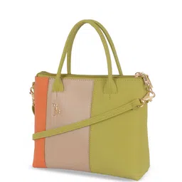 Baggit Colourblocked PU Swagger Handheld Bag image 2