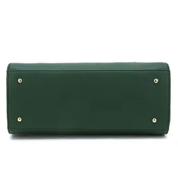Exotic Green PU Structured Handheld Bag image 5