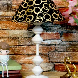 foziq White Printed Table Lamp-17