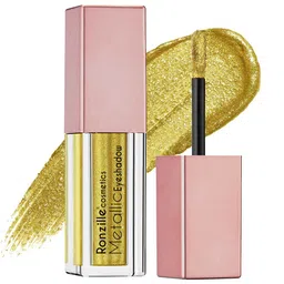 Ronzille Metallic Long Lasting Glitter Liquid Eyeshadow 5 ml - Golden 01-5