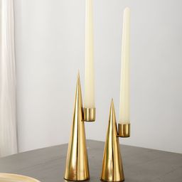 Decor de Maison Gold-Toned 2 Pieces Candle Holders-image-10