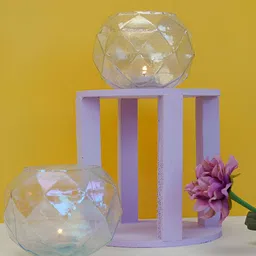 Manor House Transparent 2 Pieces Glass Candle Holders-image-36
