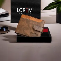LOREM Men Textured Two Fold Wallet with SIM Card Holder Wallets image 1