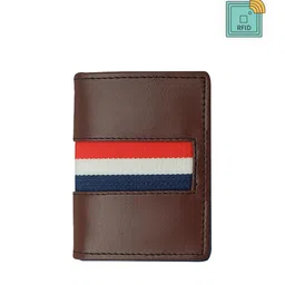 GREEN DRAGONFLY Coffee Brown & Red PU Card Holder-image-99