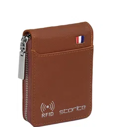 Storite Unisex Textured PU Card Holder-1