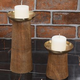 Maison Modern Unisex Brown Candle Holders-image-107