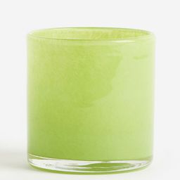 H&M Green Small Glass Tealight Holder-5