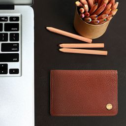 Hidesign Men Tan Brown Solid Leather Card Holder-12