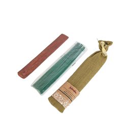 Fabindia Set of 30 Green Incense Sticks with Holder-image-93