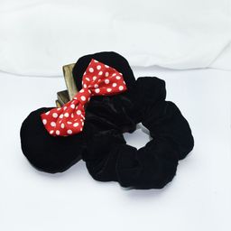 Soho Boho Studio Women Black & Red Disney Ponytail Holder-11