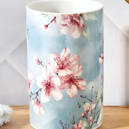 Home Centre Blue & White Floral Ceramic Toothbrush Holder-14