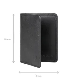 Hidesign Men Black Textured Leather Card Holder image 3