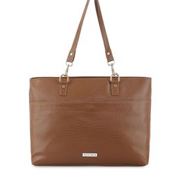 Toteteca Tan PU Structured Handheld Bag-48