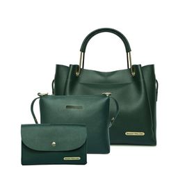 Bagsy Malone Pack Of 3 Textured Structured Handheld Bag-20