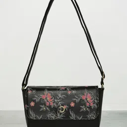 Caprese Floral Printed PU Structured Shoulder Bag-50