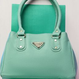 Fostelo Turquoise Blue PU Structured Casual Shoulder Bag-71