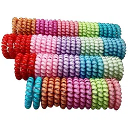 DIAN Women Multicoloured Spiral Ponytail Holders-image-56