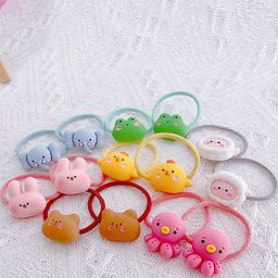 LYTIX Girls Set Of 10 Assorted Embellished Ponytail Holders-10