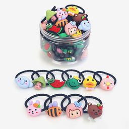 Shining Diva Fashion Girls Set Of 30 Ponytail Holders-44