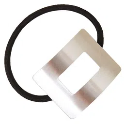 Accessorize Rectangular Metal Ponytail Holders-36
