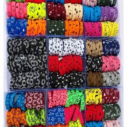 DIAN Women Red & Green Set of 50 Ponytail Holders-26