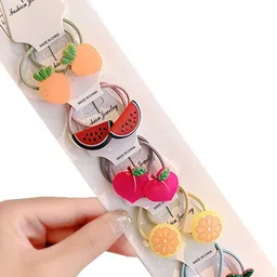 LYTIX Girls Set Of 10 Cartoon Ponytail Holders-23