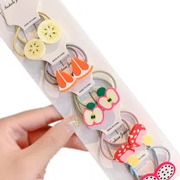 LYTIX Girls Set Of 10 Assorted Ponytail Holders-56