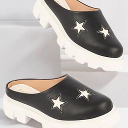 FAUSTO Women Textured Lightweight Comfort Insole Heeled Mule Sneakers With Laser Cuts-13