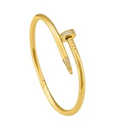 PALMONAS Gold-Toned & White Cubic Zirconia Gold-Plated Bangle-Style Bracelet image 4