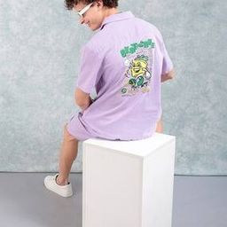 Men Graphic Print Relaxed Fit Shirt & Shorts Co-Ord Set-image-12