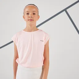 kuikma Girls Tennis T-Shirt - TTS500 Pale Peach-picture-4