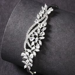 KARATCART Silver-Plated AD Studded Bangle-image-27