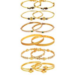 YouBella Set Of 12 Gold-Plated Stone-Studded Bangles-17