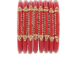 NMII Pack of 8 Artificial Stone Bangles-picture-10