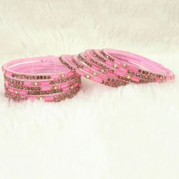 LAVAZZA Set Of 12 Crystal-Studded Bangles-image-34